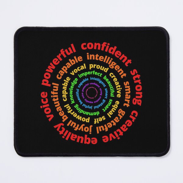 Item preview, Pride Feminist Text Design | Rainbow Powerful Statement Words designed and sold by MiaDelelai.