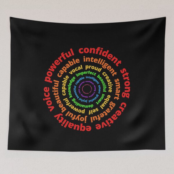 Item preview, Pride Feminist Text Design | Rainbow Powerful Statement Words designed and sold by MiaDelelai.