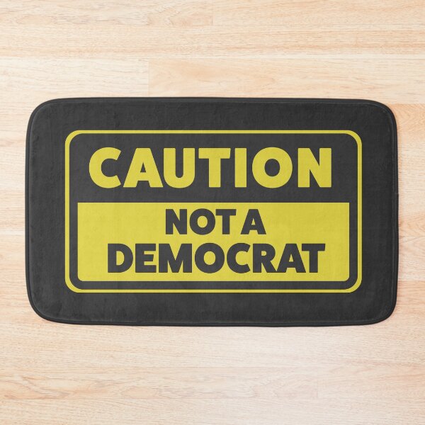 Item preview, Caution Not a Democrat - Anti Woke - Funny Conservative Stickers  designed and sold by WeAreRightStore.