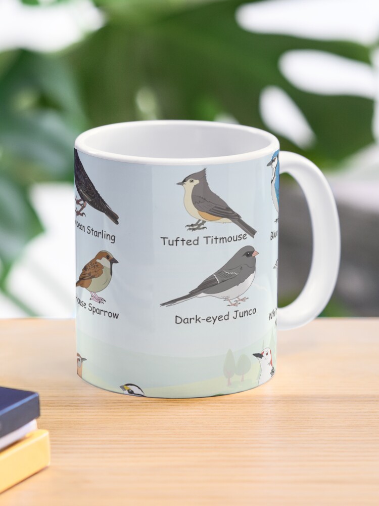 Thumbnail 1 of 6, Coffee Mug, Backyard birds of Maryland designed and sold by AndyMcBird.