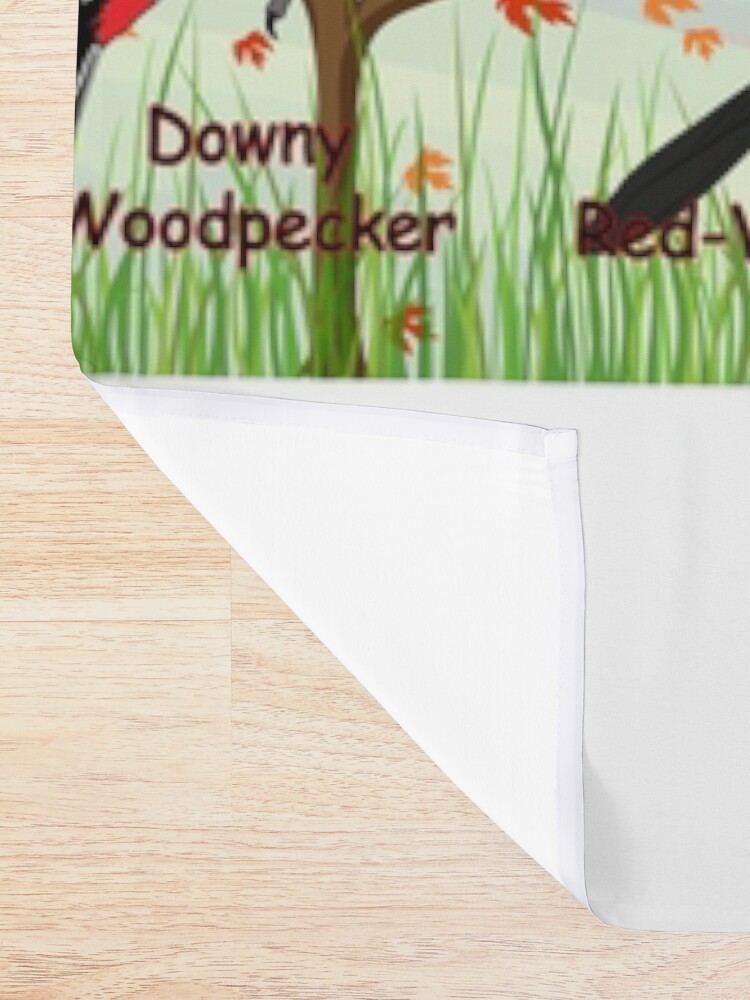 Thumbnail 2 of 5, Shower Curtain, Backyard birds of Maryland designed and sold by AndyMcBird.