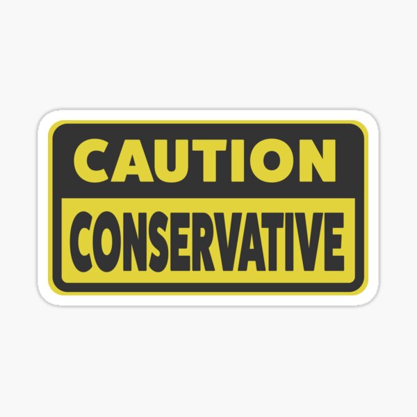 Caution I'm a Libertarian - Anti Woke - Funny Conservative Stickers   Sticker for Sale by WeAreRightStore