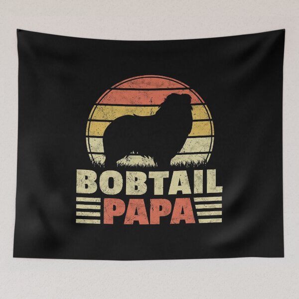 Artikelvorschau, Bobtail Papa Old English Sheepdog Geschenk entworfen und verkauft von madgrfx.
