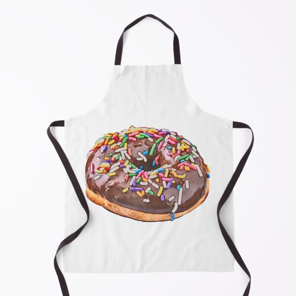 Item preview, Chocolate with Rainbow Sprinkles Doughnut Design designed and sold by Dough-Nutty.
