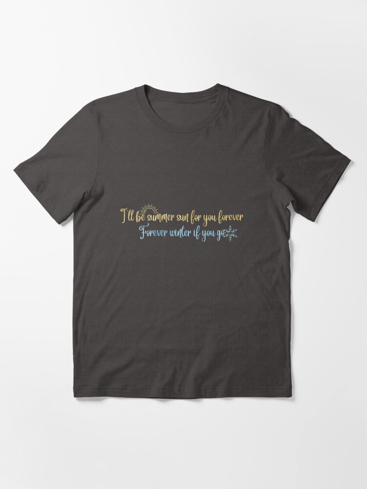 Camiseta esencial for Sale con la obra Letra Forever Winter de Taylor Swift en espanol traduccion de Mint Rose Redbubble