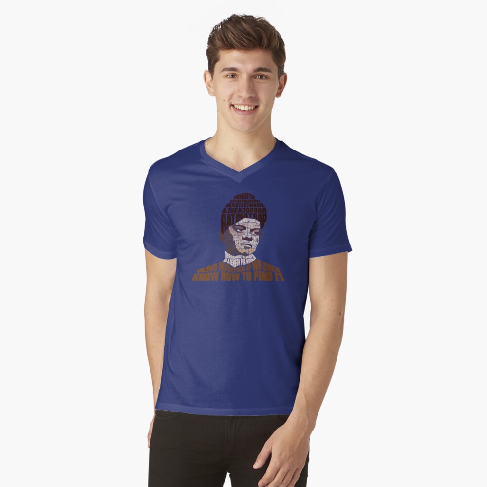 Vista previa del artículo con la obra «Camiseta de cuello en V», diseñado y vendido por GRAFIKA65.