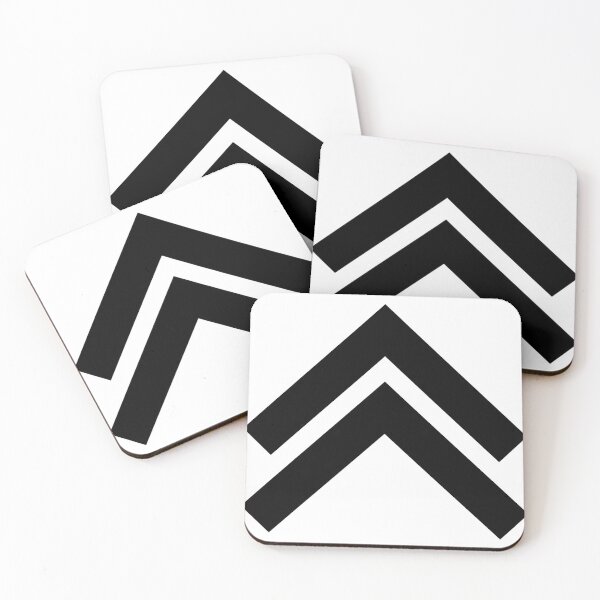 Item preview, Double Chevron | Black on White designed and sold by WordsToArt.