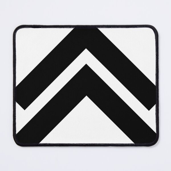 Item preview, Double Chevron | Black on White designed and sold by WordsToArt.