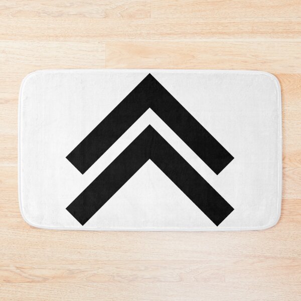Item preview, Double Chevron | Black on White designed and sold by WordsToArt.