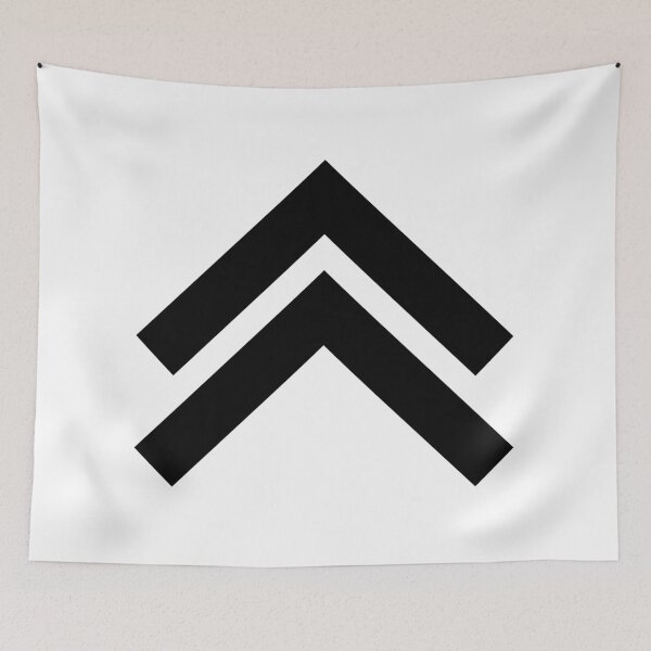 Item preview, Double Chevron | Black on White designed and sold by WordsToArt.