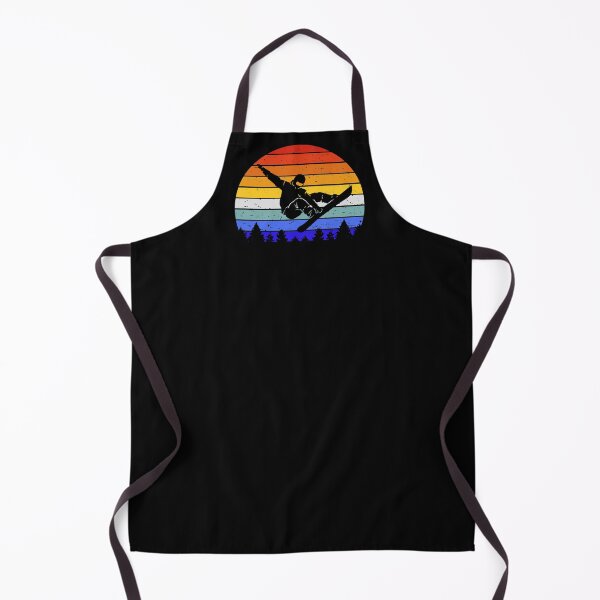 Item preview, Vintage Retro Snowboarder Sunset Snowboard I designed and sold by Lemon Pepper.