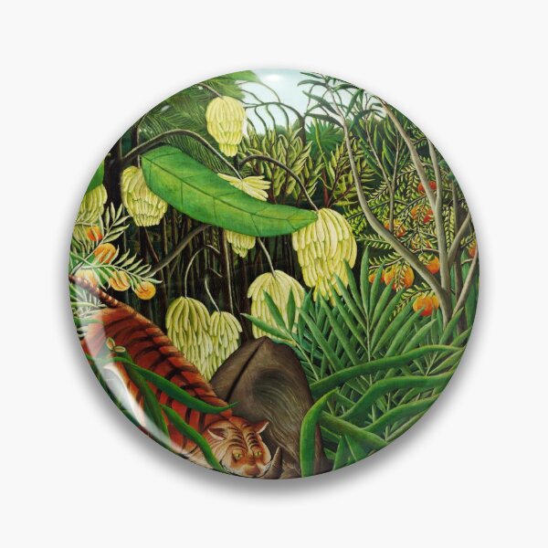 Item preview, Fight between a Tiger and a Buffalo - Henri Rousseau designed and sold by brushandframes.