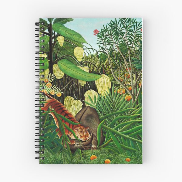 Item preview, Fight between a Tiger and a Buffalo - Henri Rousseau designed and sold by brushandframes.