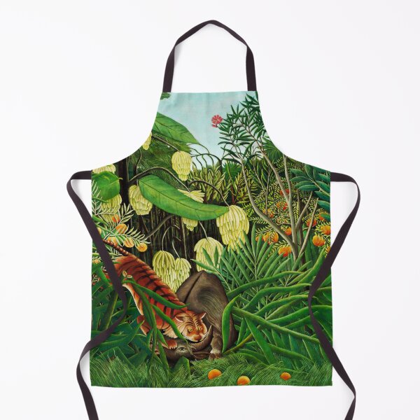 Item preview, Fight between a Tiger and a Buffalo - Henri Rousseau designed and sold by brushandframes.