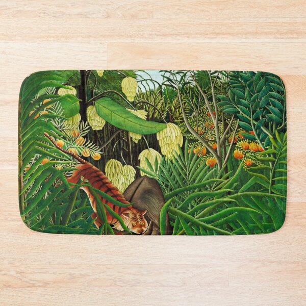 Item preview, Fight between a Tiger and a Buffalo - Henri Rousseau designed and sold by brushandframes.