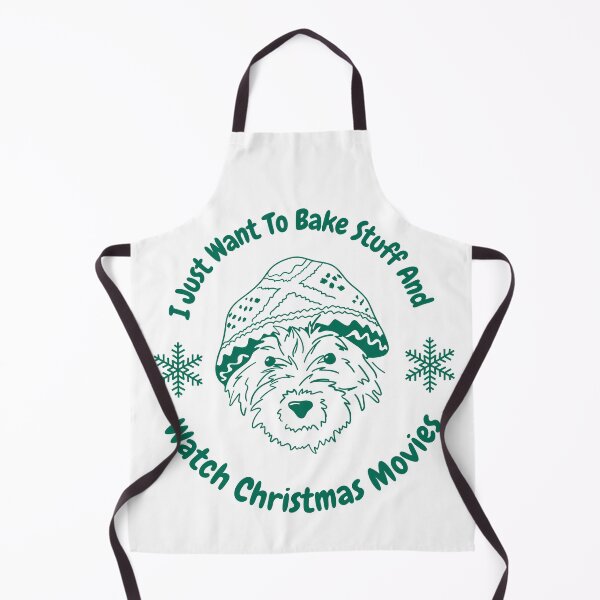 Item preview, cute puppy  with I Just Want To Bake Stuff And Watch Christmas Movies for dogs lovers designed and sold by kofundesigns.
