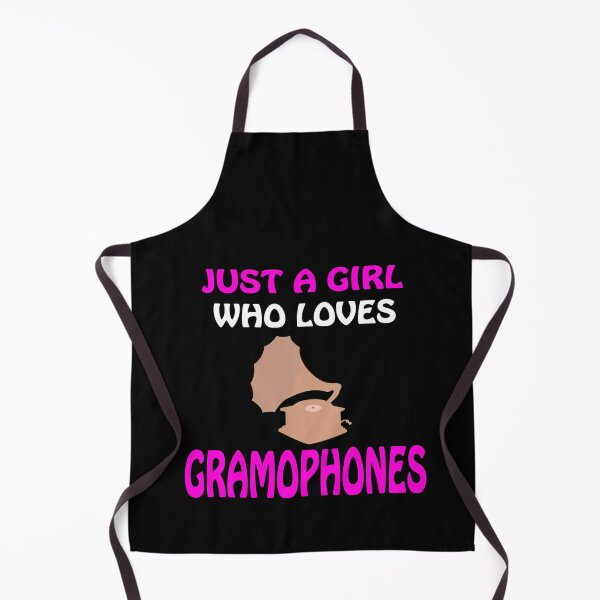 Item preview, Girl's Gramophone, Just a Girl who loves Gramophones, Gramophone Lover, Phonograph, Record Player designed and sold by LusterCraft.
