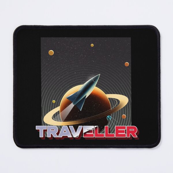 Item preview, Star Traveller RPG Space Travel Poster Ad Retro Futurism Parody Design designed and sold by Candlewood Museum & Gift Shoppe.
