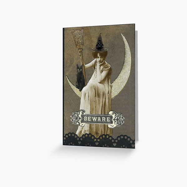 Bad Mood Moon Greeting Card