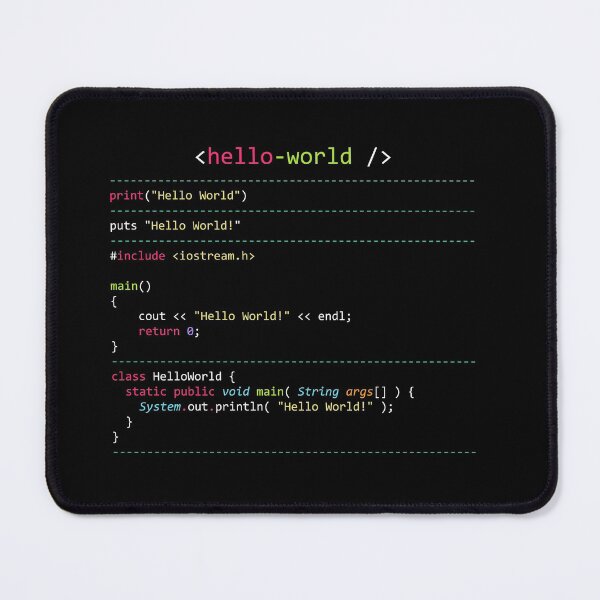 Item preview, Hello World in Multiple Languages designed and sold by redbubbel.