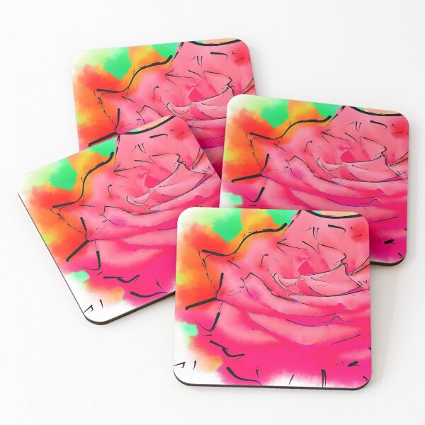 Item preview, Soft Red Rose Bloom In Abstract Watercolor designed and sold by KirtTisdale.