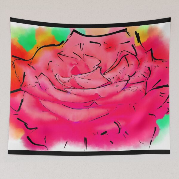 Item preview, Soft Red Rose Bloom In Abstract Watercolor designed and sold by KirtTisdale.