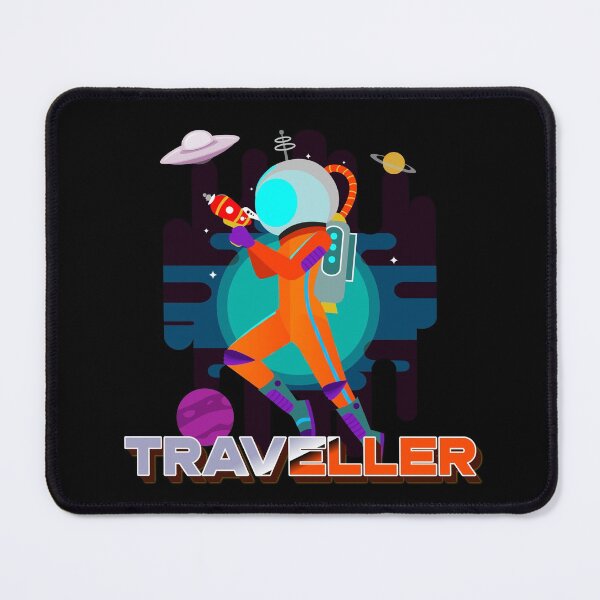 Item preview, Star Traveller RPG Space Travel Poster Ad Retro Futurism Parody Design designed and sold by Candlewood Museum & Gift Shoppe.