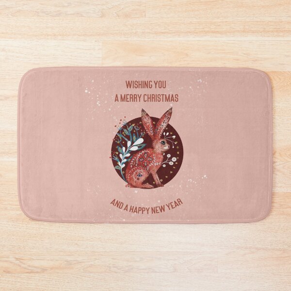 Item preview, Wishing you a Merry Christmas and Happy New Year - scandinavian style - watercolor Christmas Greetings designed and sold by IrinchiDE.