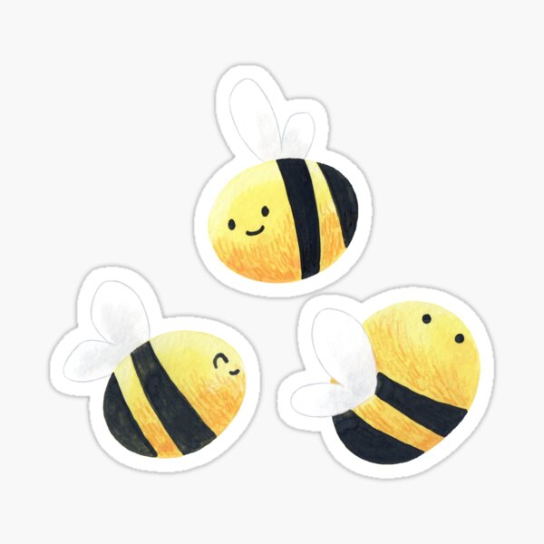 Item preview, Round bumblebees designed and sold by Vanessa Stoilova.