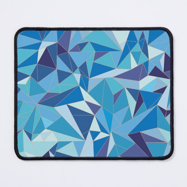 Item preview, Blue Geometric Crystal Pattern designed and sold by Meme Economy.