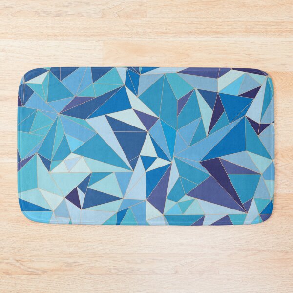 Item preview, Blue Geometric Crystal Pattern designed and sold by Meme Economy.