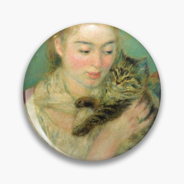 Item preview, Pierre-Auguste Renoir "Woman with a cat" designed and sold by Alexandra Dahl.