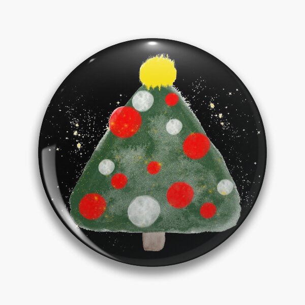 Item preview, Watercolor Decorated Christmas Tree designed and sold by Asaha17.