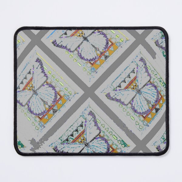Item preview, MONOCHROMATIC SOFT GREY BUTTERFLIES PATTERN ART designed and sold by sharlesart.