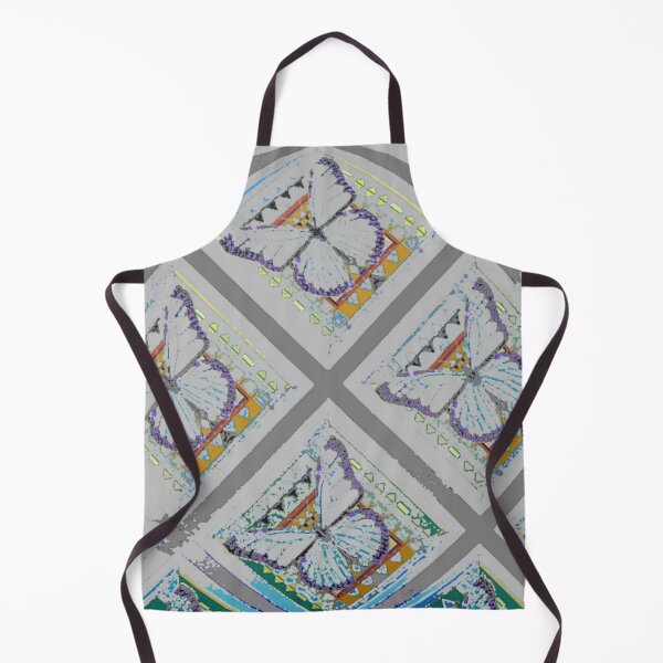 Item preview, MONOCHROMATIC SOFT GREY BUTTERFLIES PATTERN ART designed and sold by sharlesart.