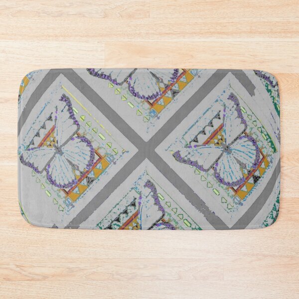 Item preview, MONOCHROMATIC SOFT GREY BUTTERFLIES PATTERN ART   designed and sold by sharlesart.
