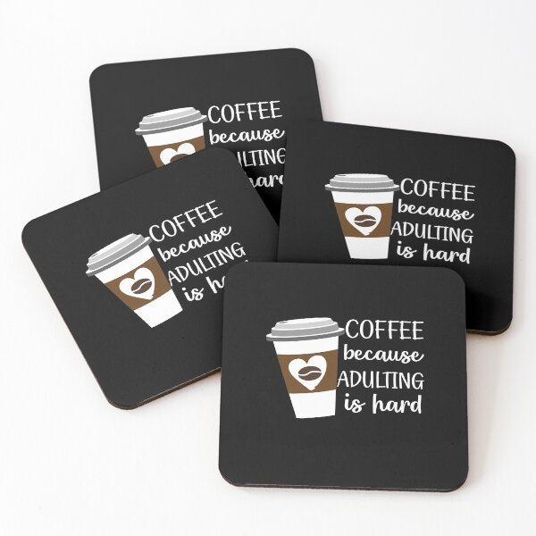 Item preview, Coffee Because Adulting is Hard designed and sold by zedesigner-.