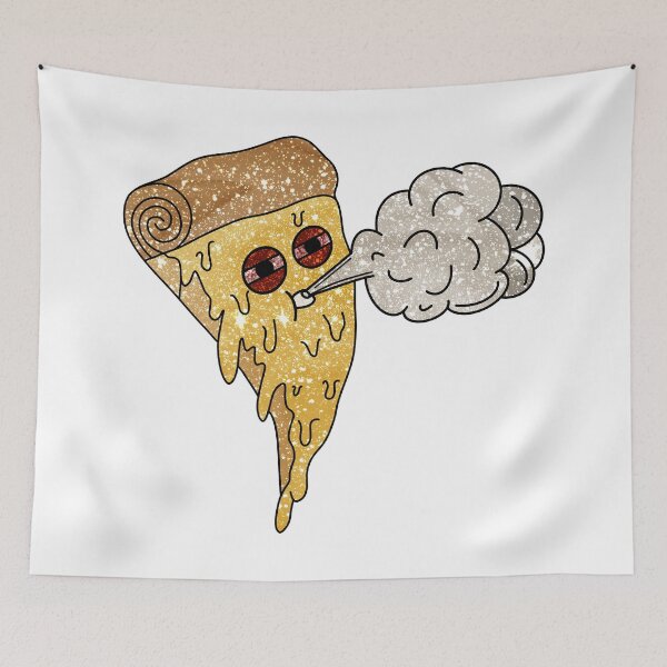 Item preview, Glitter Give Me all the Munchies (Stoned Pizza) designed and sold by ArcherAshleyArt.