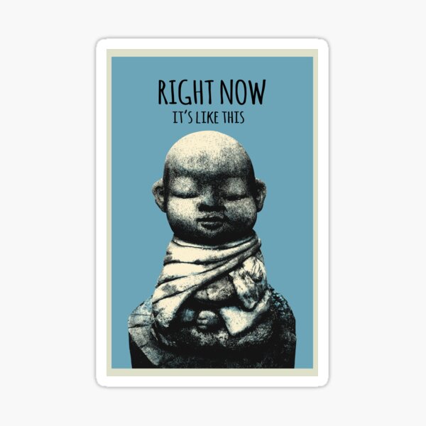 Right Now- It's Like This Poster Sticker