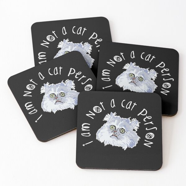 Item preview, Not a cat person black | meme designed and sold by Orloff.