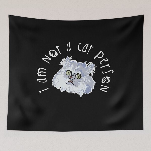 Item preview, Not a cat person black | meme designed and sold by Orloff.