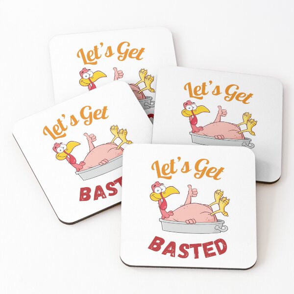 Item preview, Let’s get basted, funny thanksgiving, funny turkey  designed and sold by t0xicpezz.