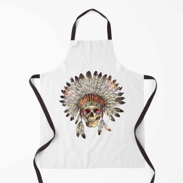 Item preview, Boho Skull with Indian Feathers designed and sold by GlitterGirlMe.
