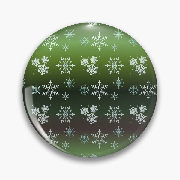 Item preview, Snowflakes on Green Background Winter Pattern  designed and sold by HMadeArtSON.