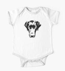 Black Labrador One Piece - Short Sleeve