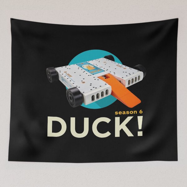 Item preview, DUCK! Season 6: The popular combat robot now has fabulous merch. designed and sold by Hal Rucker.