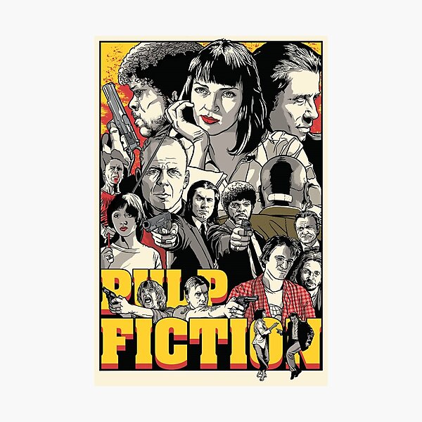 Pulp fiction Photographic Print