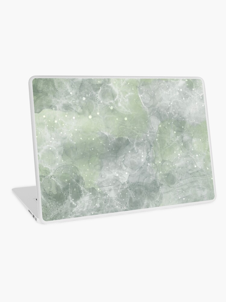 Thumbnail 1 of 2, Laptop Skin, Grange  liquid abstract green Pattern designed and sold by Victoria Riabov.