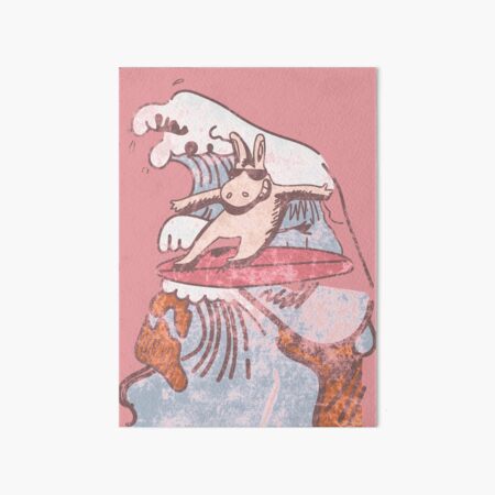 Aperçu de l'œuvre Âne de surf avec lunettes de soleil / Wave / Surfer / Sketch Washed & Porté créée et vendue par CoolSkin.
