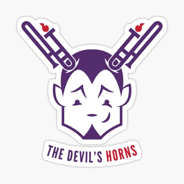 The Devil's Horns! Sticker